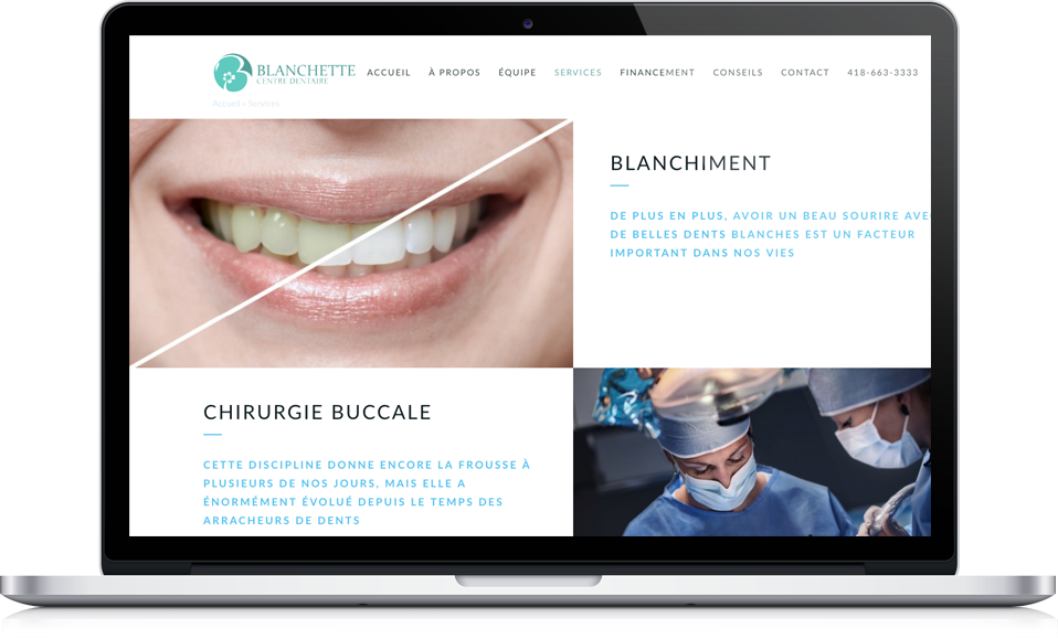 Centre dentaire Blanchette Portfolio