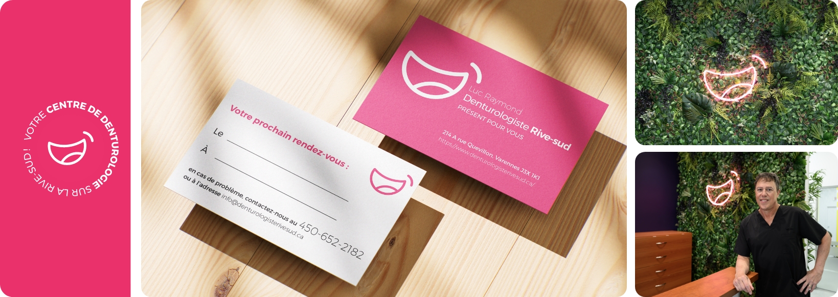 Identité visuelle - Clinique de Denturologie Rive‑Sud Identité visuelle - Clinique de Denturologie Rive‑Sud