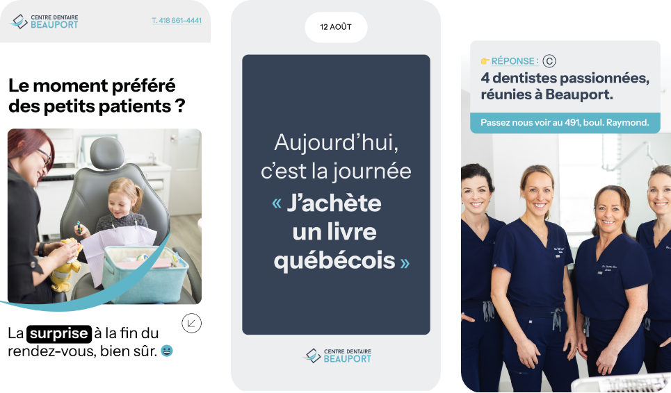 Médias sociaux - Centre dentaire Beauport