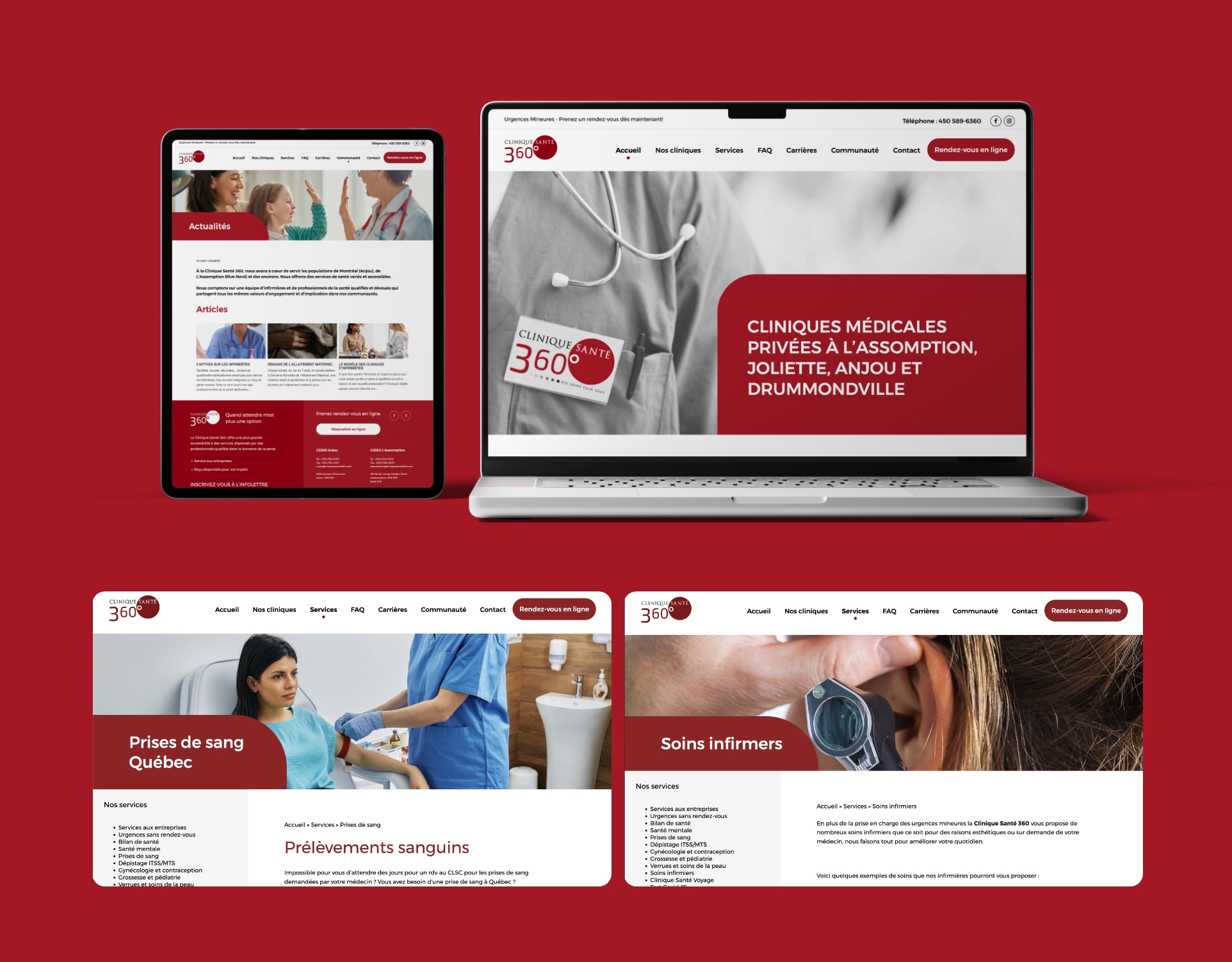 Site web - Clinique Santé 360 Site web - Clinique Santé 360